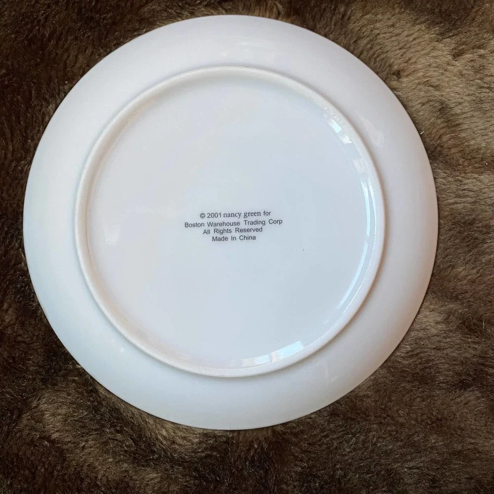 Nancy Green 2001 Boston Warehouse Wine & Cheese Dessert‎ Snack Appetizer Plates